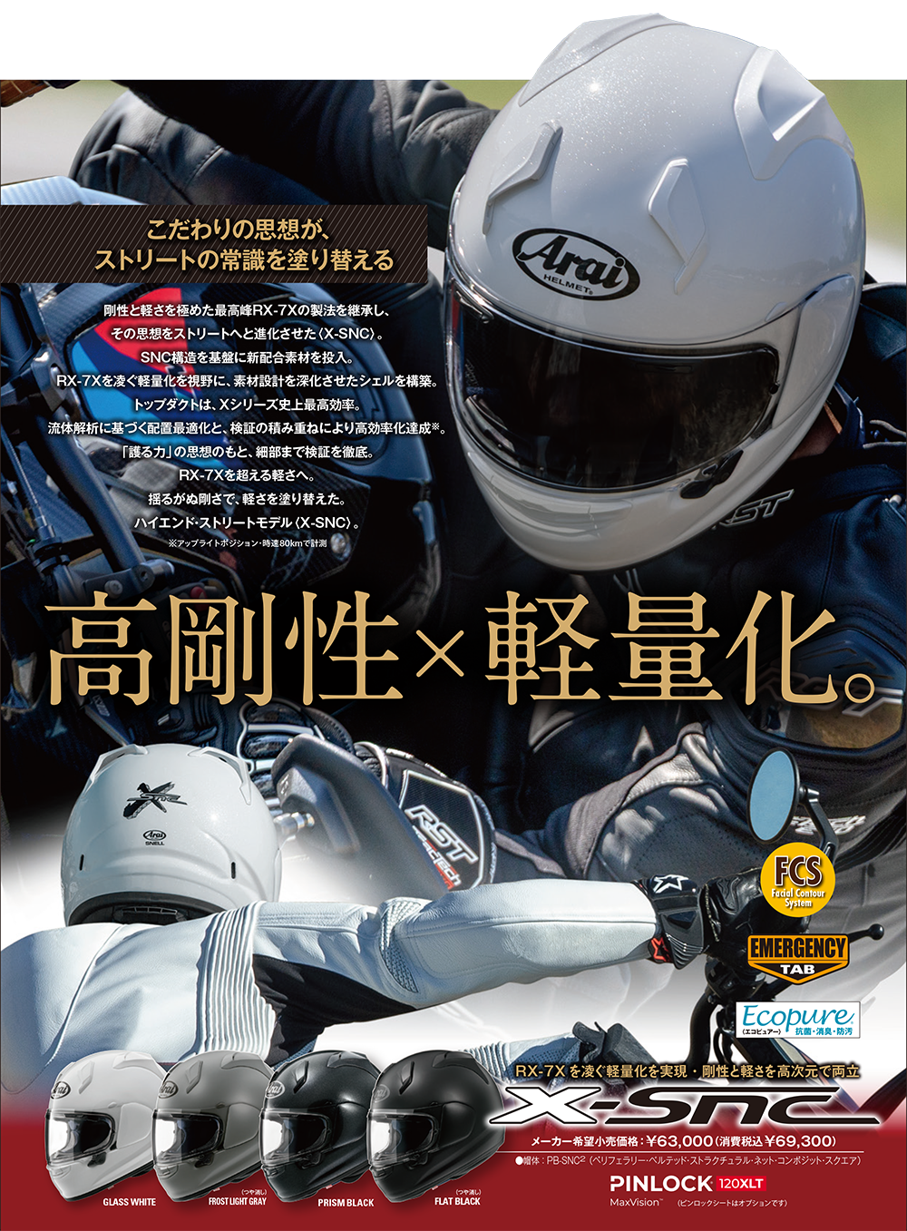 7月発売予定のAraiヘルメット新商品のご紹介｜インフォメーション